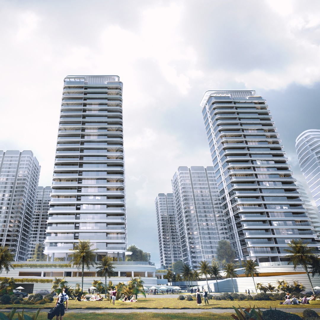 03 沿街仰视日景